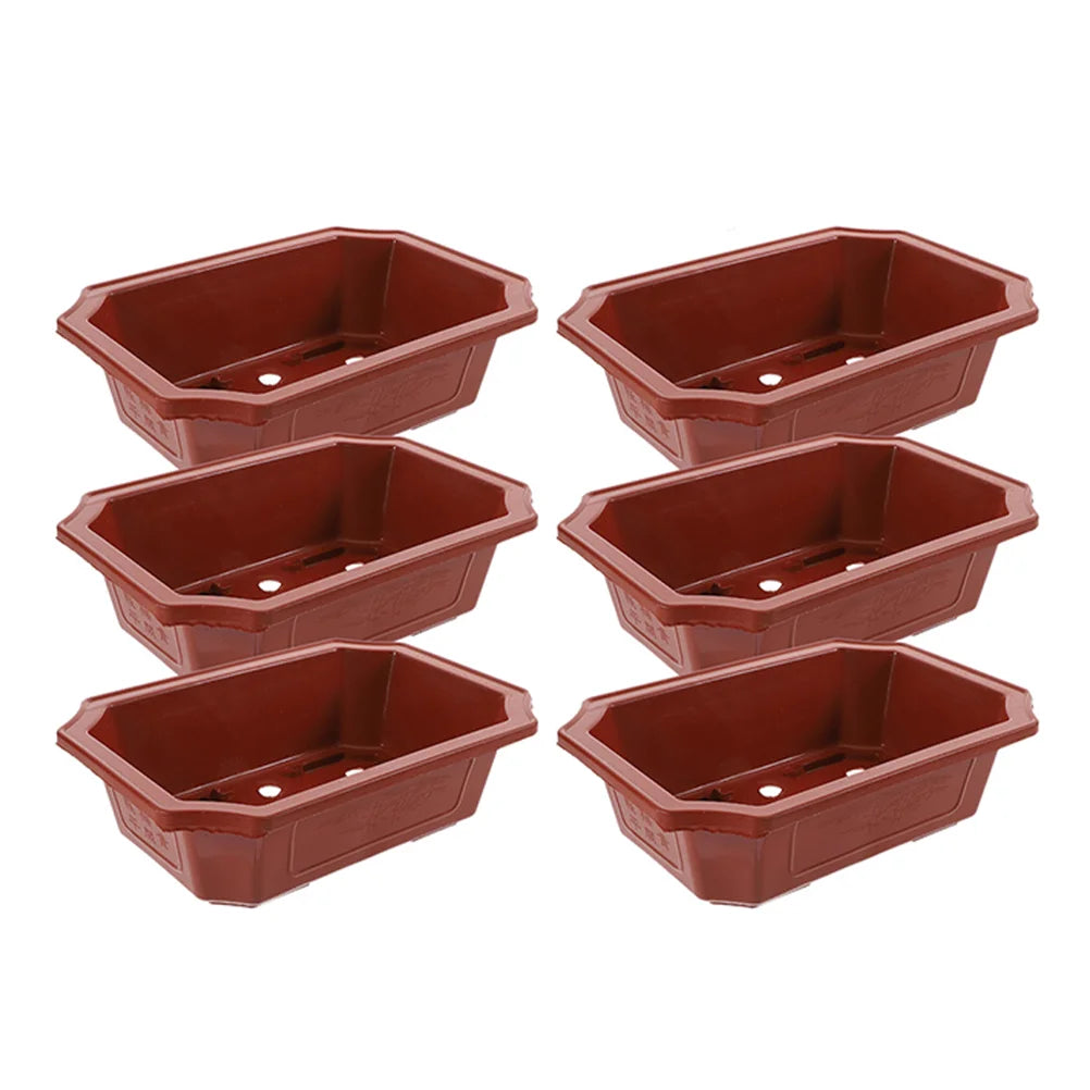 13Pcs Mini Bonsai Pots – Colorful Plastic Succulent Planters with Drainage for Desktop & Nursery Use