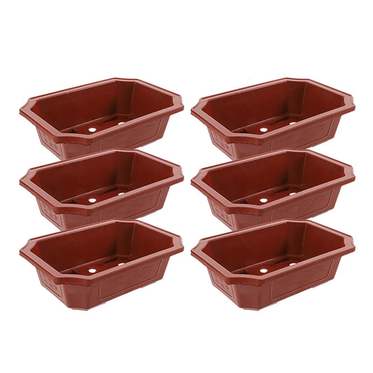 13Pcs Mini Bonsai Pots – Colorful Plastic Succulent Planters with Drainage for Desktop & Nursery Use