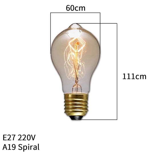 Dimmable Edison Light Bulb E27 40W 220V Retro Vintage Edison Bulb Incandescent Ampoule Bulbs Vintage Edison Lamp Retro Light