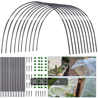 Fiberglass Garden Support Rod – Arch & Shed Frame for Vegetable & Greenhouse Structures