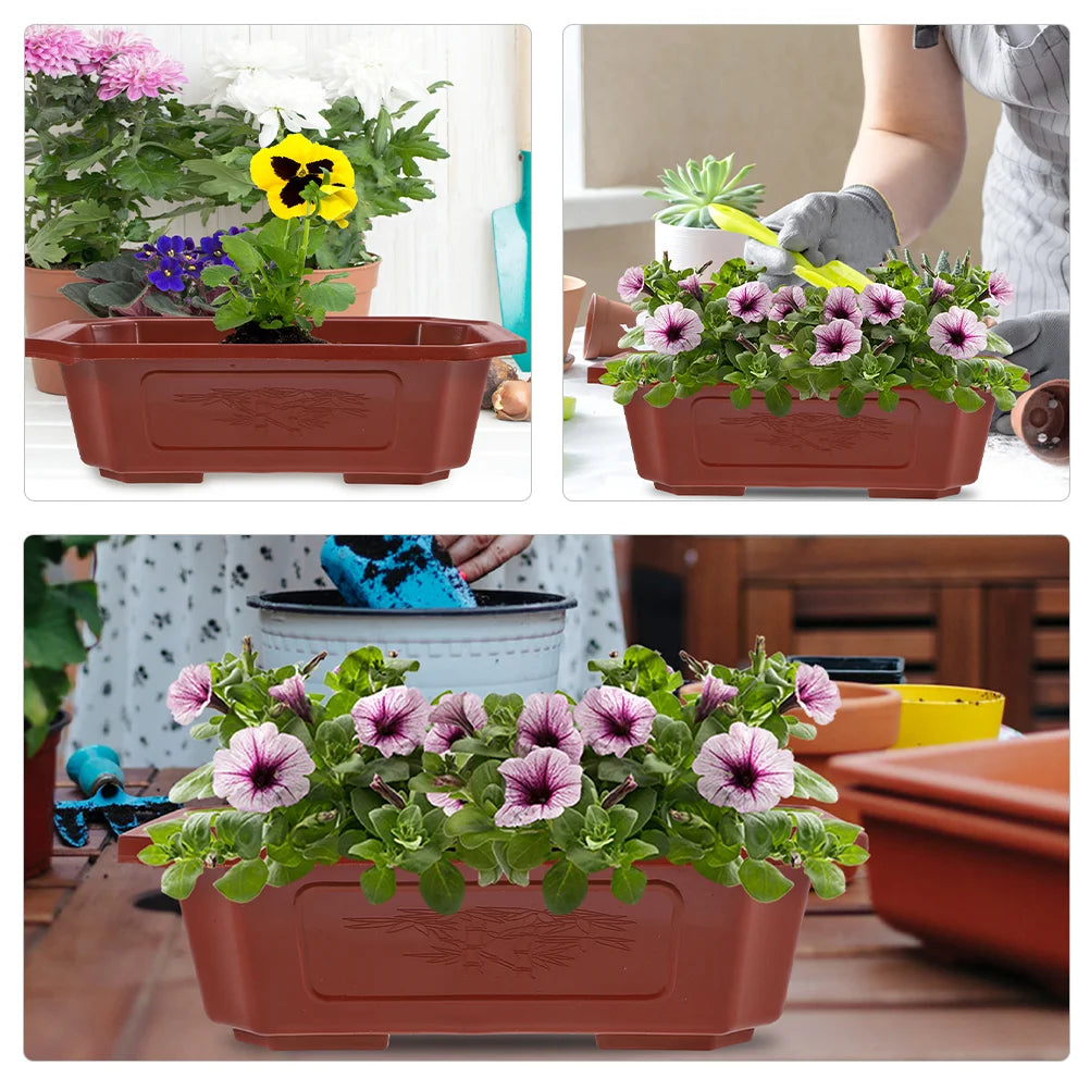 13Pcs Mini Bonsai Pots – Colorful Plastic Succulent Planters with Drainage for Desktop & Nursery Use