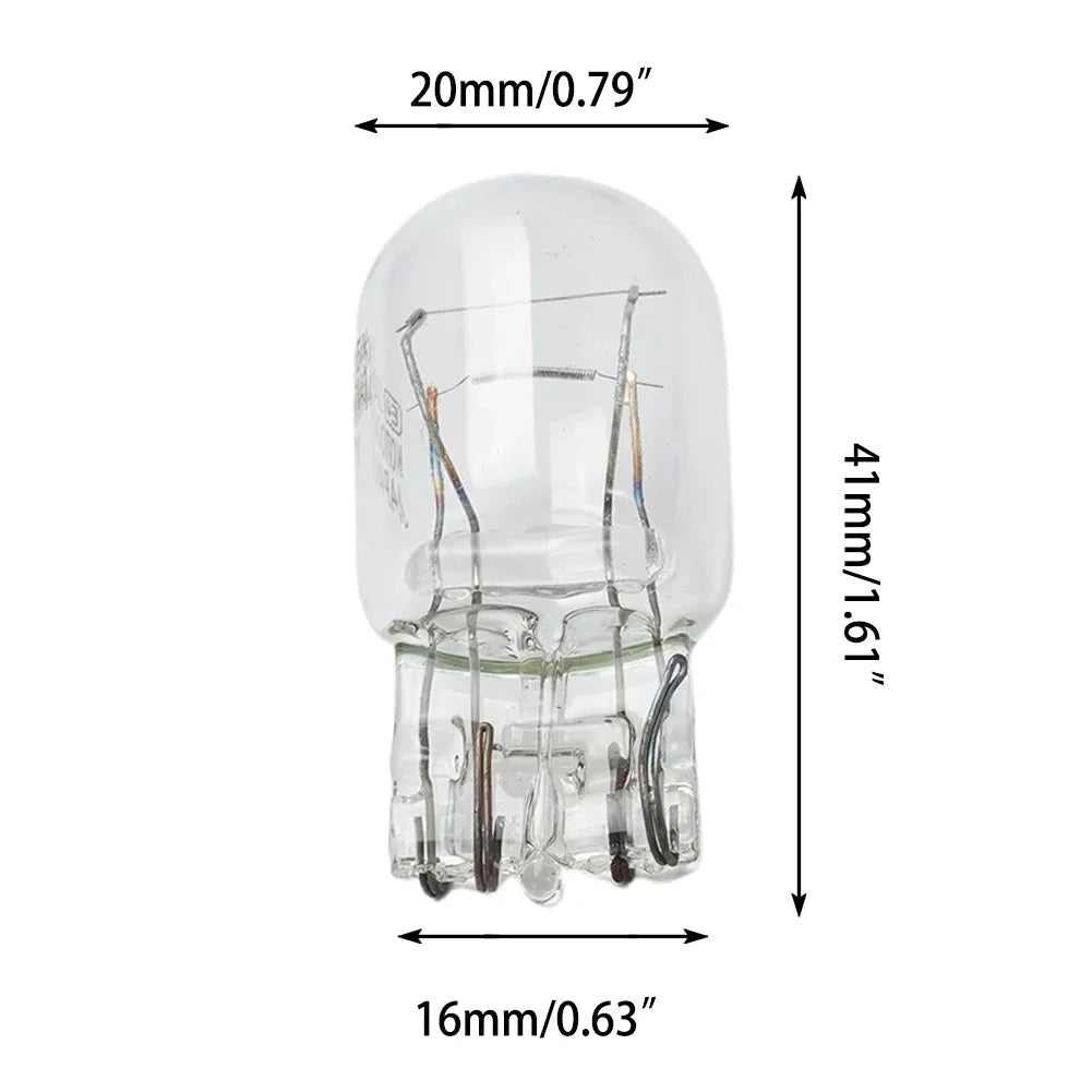10PCS T20 7443 1891 21/5W Clear Glass Turn Signal Stop Brake Tail Light Bulbs Lights Turn Stop Signal Brake Tail Light Bulbs