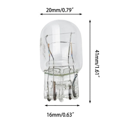 10PCS T20 7443 1891 21/5W Clear Glass Turn Signal Stop Brake Tail Light Bulbs Lights Turn Stop Signal Brake Tail Light Bulbs