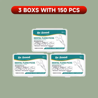 أعواد خيط تنظيف الأسنان - 50/150/300/600/1000 قطعة، أدوات للعناية بالفم من أجل أسنان ولثة صحية