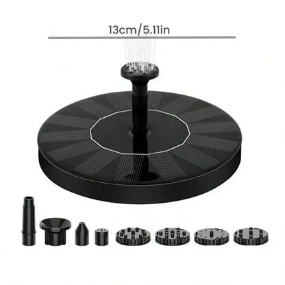 Solar Water Fountain Pool Pond Waterfall Fountain Garden Supplies Decoration Outdoor New Mini Solar Powered Fountain Bird Baths