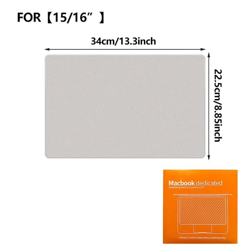 Laptop Protective Film Microfiber Dustproof Palm Keyboard Blanket Cover NotebookLaptop Screen Cloth MacBook Pro 13/15/16 lnch
