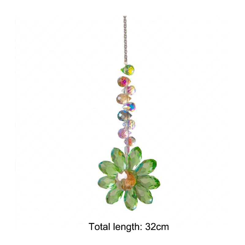 Daisy K9 Crystal Sun Catcher  Window Decors Rainbow Maker Indoor Suncatcher Courtyard Garden Decoration Home Xmas Ornament