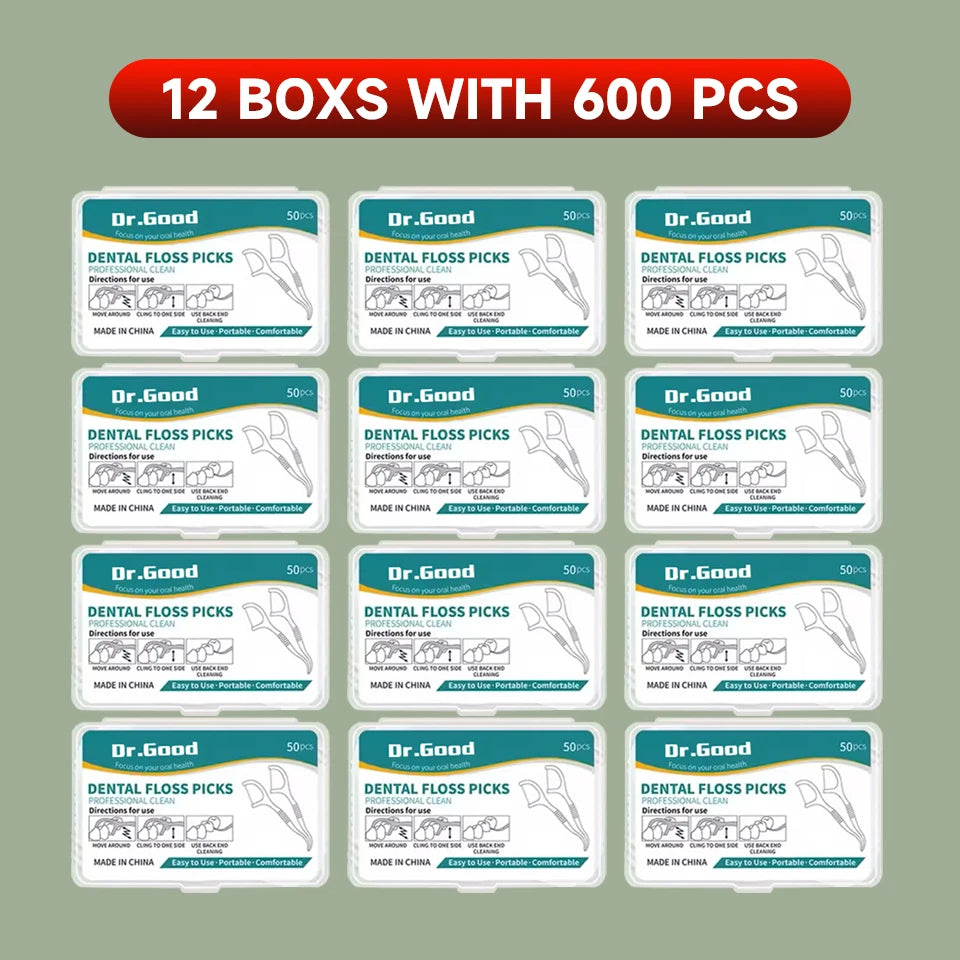 أعواد خيط تنظيف الأسنان - 50/150/300/600/1000 قطعة، أدوات للعناية بالفم من أجل أسنان ولثة صحية