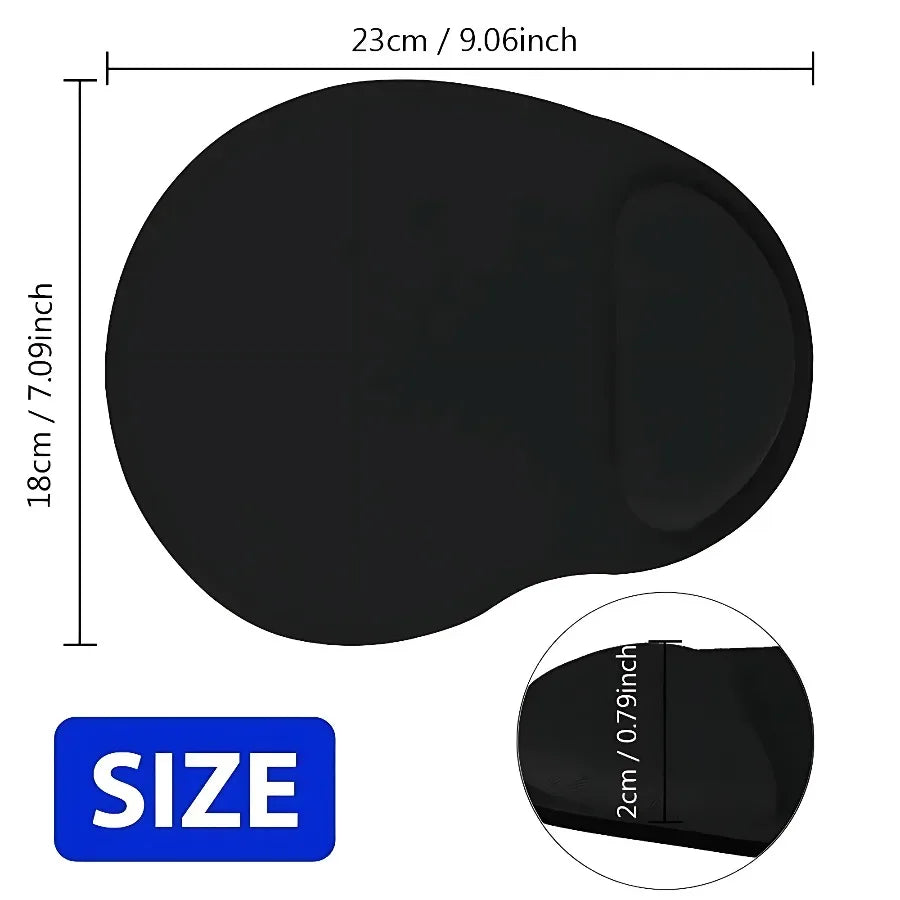 Ergonomic Wrist Rest Mouse Pad – Comfortable Non-Slip Soft Mousepad for PC & Laptop