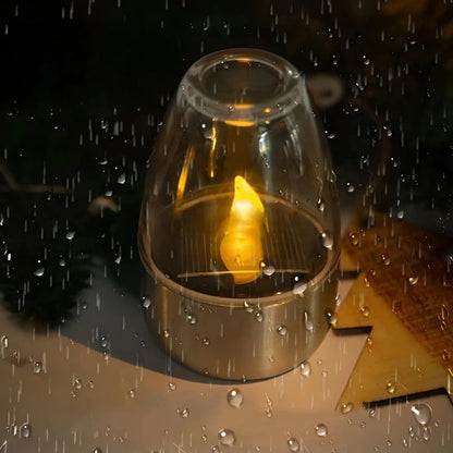 LED Solar Candles Light Flameless Rechargeable Night Light For Wedding Party Garden Decor Outdoor Waterproof Solar Candles Lamp