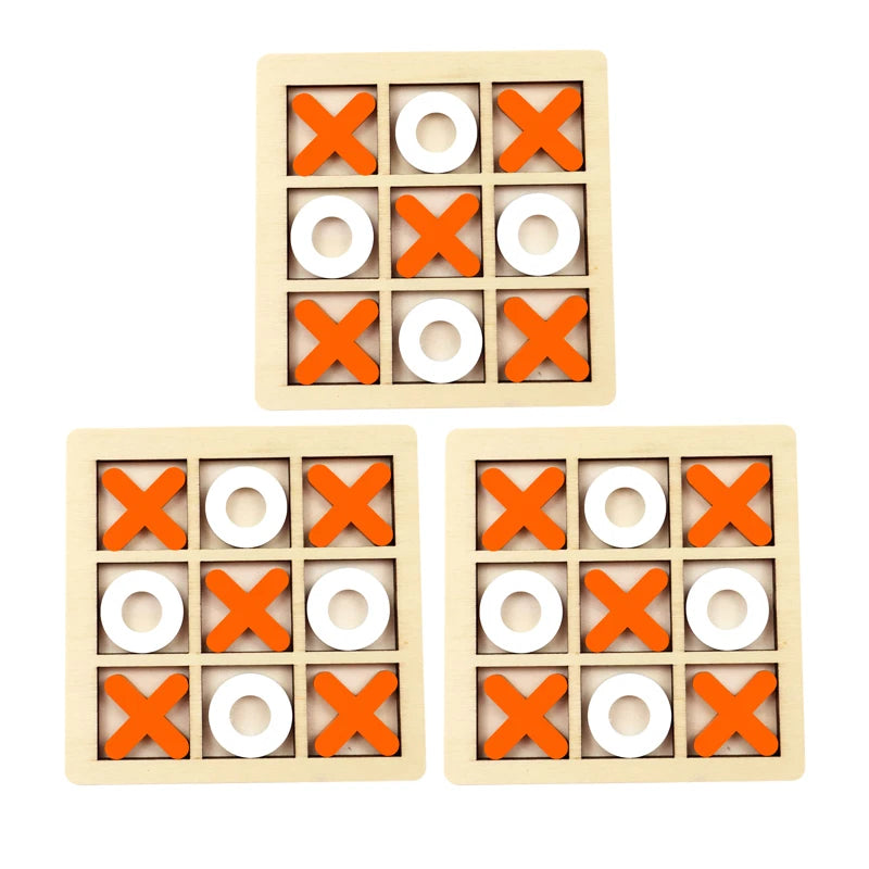 Montessori Wooden Mini Chess Game – Educational Puzzle Toy for Kids & Early Learning