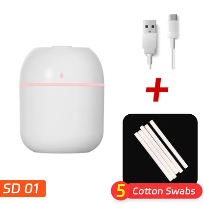 مرطب هواء محمول يعمل بمنفذ USB على شكل قطرة ماء – بخاخ رذاذ منزلي صغير الحجم للاستخدام المكتبي