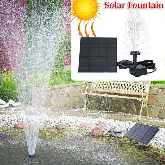 5W 5V Water Fountain Garden Decoration with Stake Solar Power Panel Water Pump Watering System Energy Saving Kits for Fish Tank