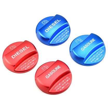 غطاء تعبئة زيت مزخرف لخزان وقود السيارات (بنزين، ديزل، بنزين، ديزل) باللونين الأحمر والأزرق، مناسب لجميع سيارات BMW الفئة 1، 2، 3، 4، 5، 7 