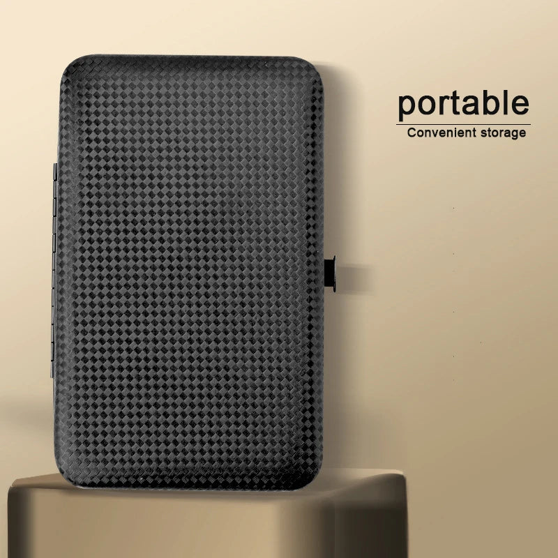 طقم مانيكير من الفولاذ المقاوم للصدأ مكون من 24 قطعة - طقم قص أظافر احترافي مع مقص وملعقة أذن وأدوات تجميل