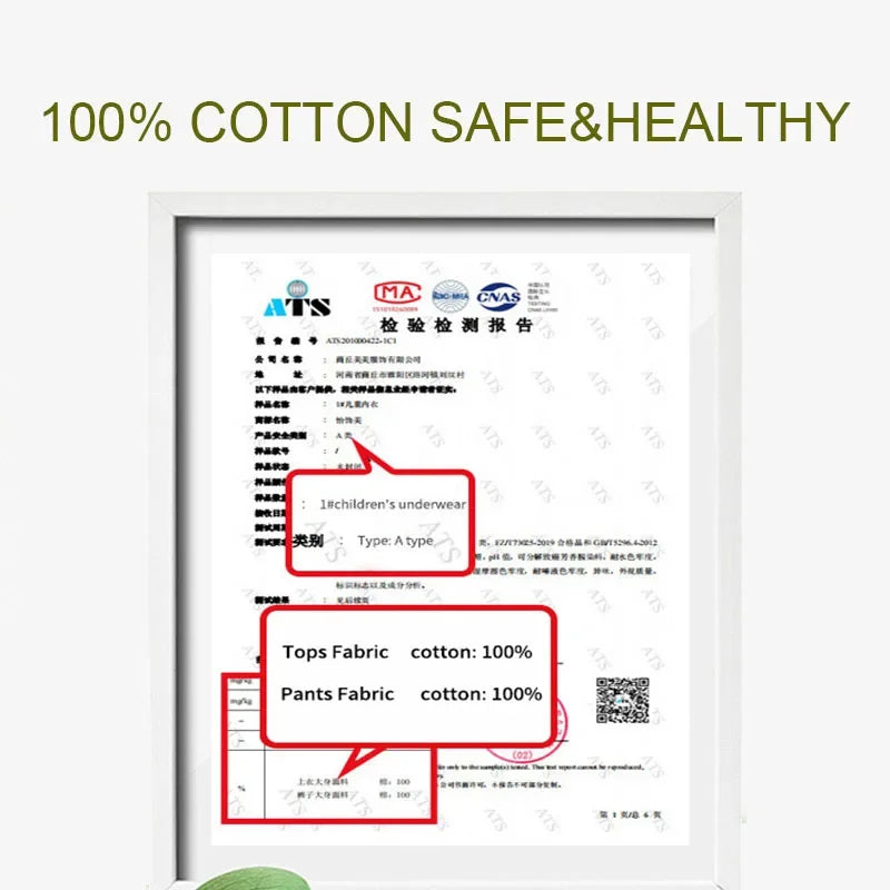 طقم بيجاما قطني للأطفال - ملابس منزلية بأكمام طويلة/قصيرة للأولاد والبنات (خريف/شتاء)