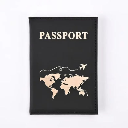 RFID Vintage Business Passport Holder – Multi-Function PU Leather Wallet for Travel