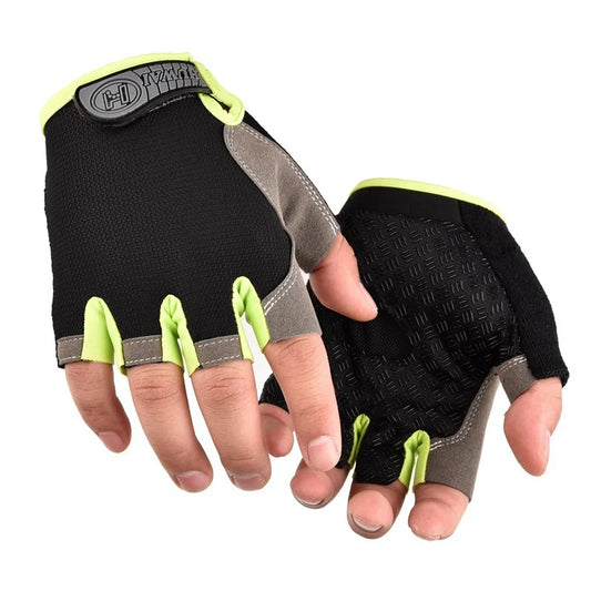 Gym Gloves Fitness Training – Fingerless Breathable Anti-Slip Cycling & Workout Gloves