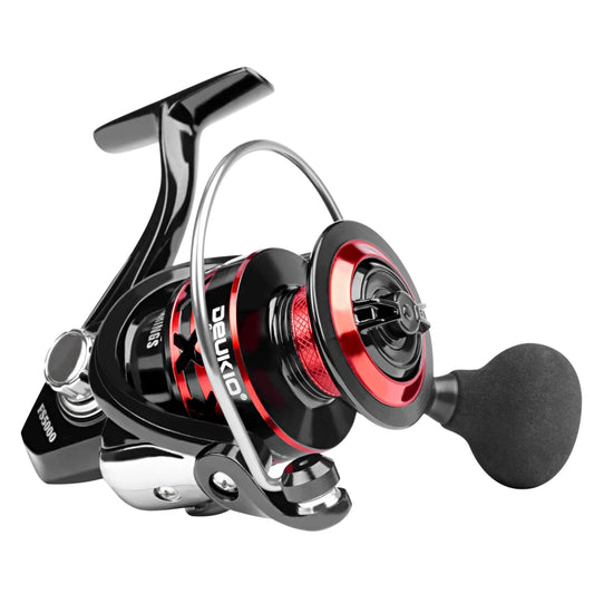 DEUKIO 2000–7000 Series Spinning Reel – Saltwater Fishing Reel with 12KG Max Drag & EVA Knob
