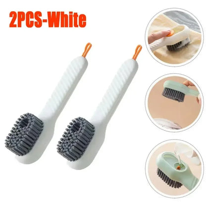 Fashion Multifunction Shoe Brush Soft Bristled Liquid Filled Up Wash Shoe Cleaning House Accessories Clean Kitchen Tools