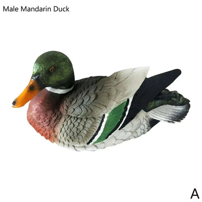 Mandarin Duck Courtyard Pond Floating Swan Animal Decoration Simulation Decoration Garden Simulation Mandarin Duck Decoration