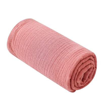 بطانية لفّ الأطفال من قماش الموسلين القطني - قماش مجعد سادة ومطبوع عليه زهور للأطفال حديثي الولادة والأطفال الصغار