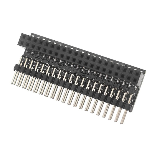 Raspberry Pi 40 Pin GPIO Extension Header Double Row Right Angle GPIO Edge Extension Connector for Pi 4B 3B+ 3B Zero 2 W