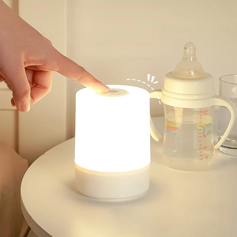Dimmable Bedside LED Night Lights – Rechargeable Touch Table Lamps for Bedroom & Reading