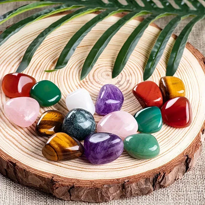 100g Mixed Tumbled Crystals & Stones – Assorted Polished Gemstones for Décor, Healing, Crafts & Collecting