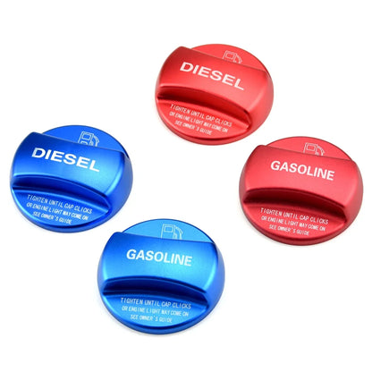 غطاء تعبئة زيت مزخرف لخزان وقود السيارات (بنزين، ديزل، بنزين، ديزل) باللونين الأحمر والأزرق، مناسب لجميع سيارات BMW الفئة 1، 2، 3، 4، 5، 7 