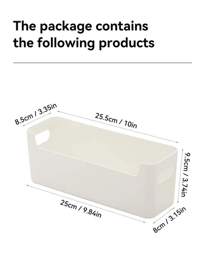 WORTHBUY Multifunctional Plastic Kitchen Storage Box – Punch-Free Wall-Mounted Cabinet Organizer for Kitchen Accessories