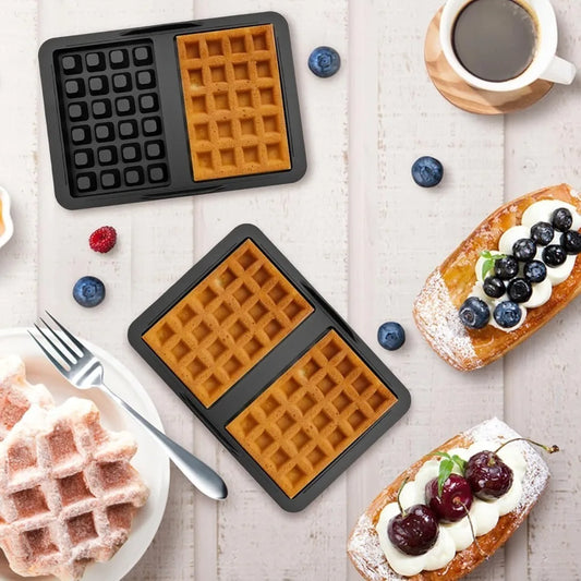 1/2 Piece Silicone Waffle Mold, Kitchen Waffle Maker Square Waffle Mold for Cake Chocolate Craft Candy Soap Pastry Accessories