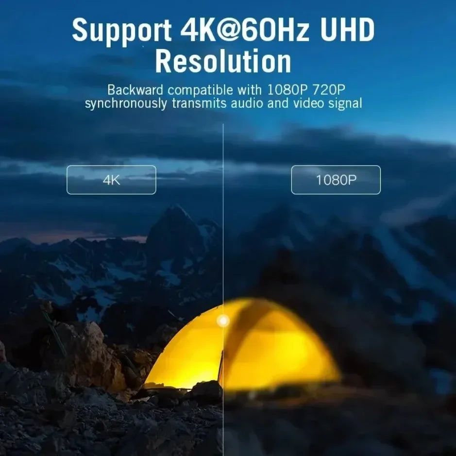 XIKCU USB C to HDMI 4K Cable – Thunderbolt 3/4 Compatible Type-C to HDMI 2.0, 60Hz for iPhone, MacBook & Huawei