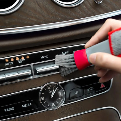 Car Air Vent Double Head Brushes – Multifunctional Auto Air Conditioner Cleaning Tool for Dusting and Interior Detailing