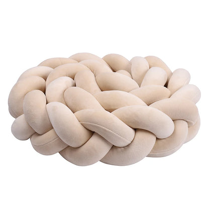 واقي سرير مضفر للأطفال من عمر شهر إلى 4 أشهر - وسادة ناعمة لحماية سرير الطفل وديكور غرفة الأطفال