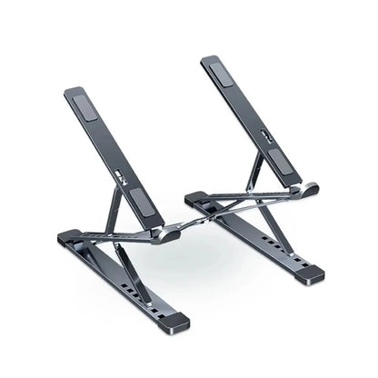 N8 Adjustable Portable Laptop Stand – Aluminum Foldable Cooling Pad Holder for MacBook, Tablet & Notebooks (11–17.3 Inch)