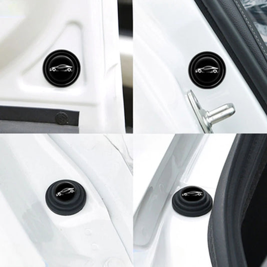 4Pcs/Lot Car Trunk Sound Insulation Pad Universal Door Shock Absorbing Gasket For VW Shockproof Thickening Cushion Stickers