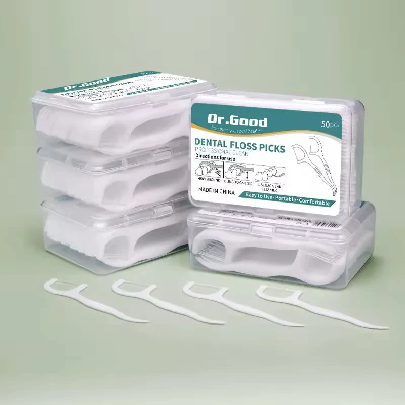 أعواد خيط تنظيف الأسنان - 50/150/300/600/1000 قطعة، أدوات للعناية بالفم من أجل أسنان ولثة صحية