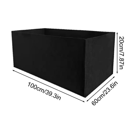 Square Felt Growing Bag – Non-Woven Breathable Plant Growth Container for Vegetables & Small Gardens