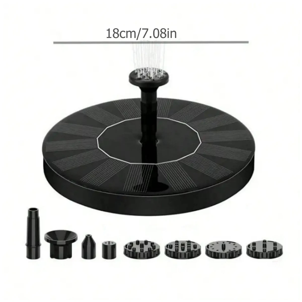 Solar Water Fountain Pool Pond Waterfall Fountain Garden Supplies Decoration Outdoor New Mini Solar Powered Fountain Bird Baths