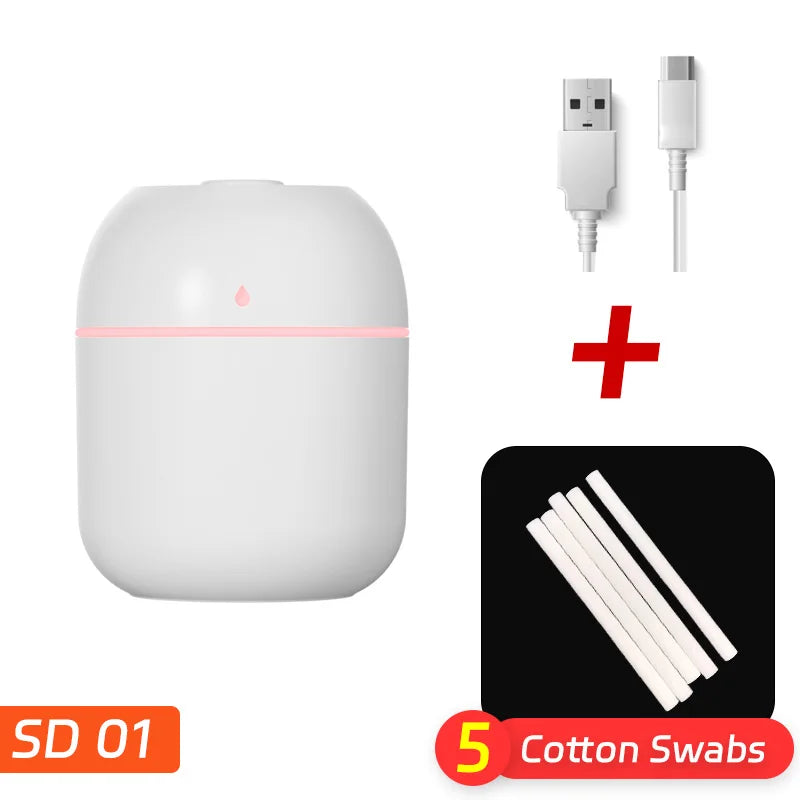 مرطب هواء محمول يعمل بمنفذ USB على شكل قطرة ماء – بخاخ رذاذ منزلي صغير الحجم للاستخدام المكتبي