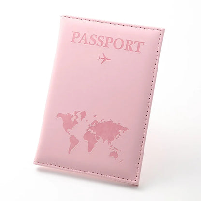 RFID Vintage Business Passport Holder – Multi-Function PU Leather Wallet for Travel