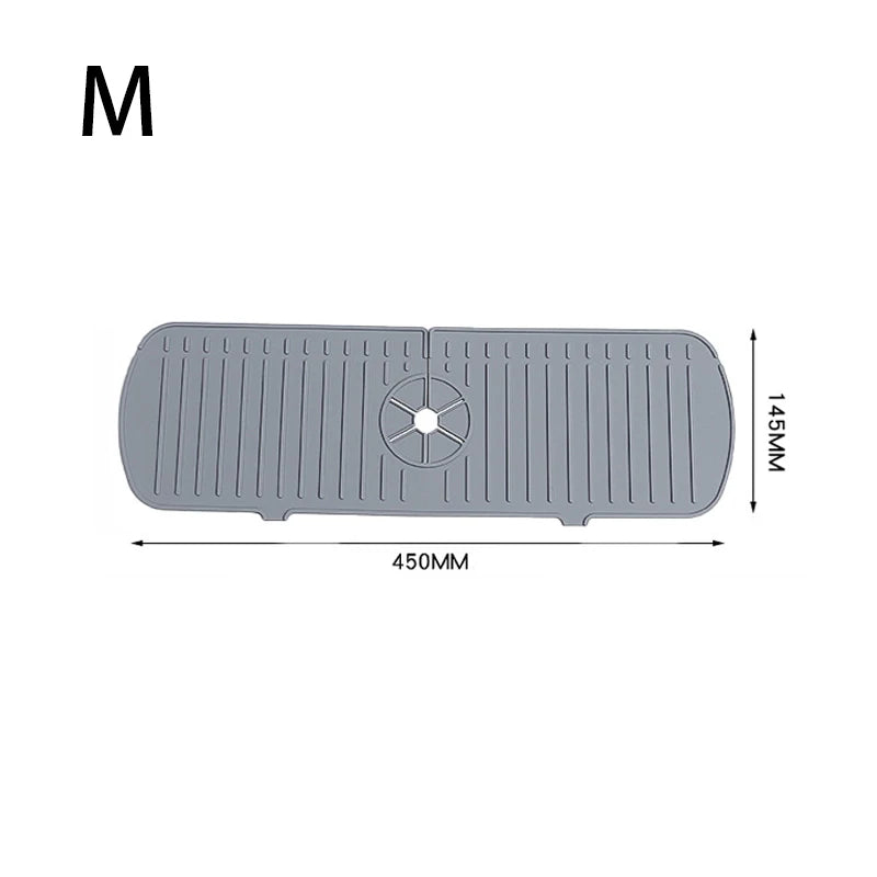 Silicone Faucet Drain Pad – Anti-Splash Non-Slip Kitchen & Bathroom Faucet Mat