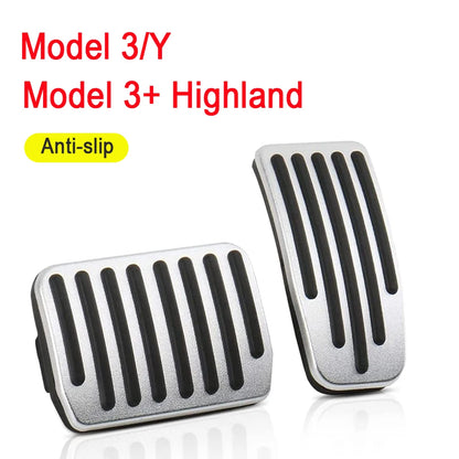For Tesla Model 3 Model Y Highland 2022 to 2025 Foot Pedal Fuel Brake Pedal Rest Pedal Pads For Tesla Car Accessories