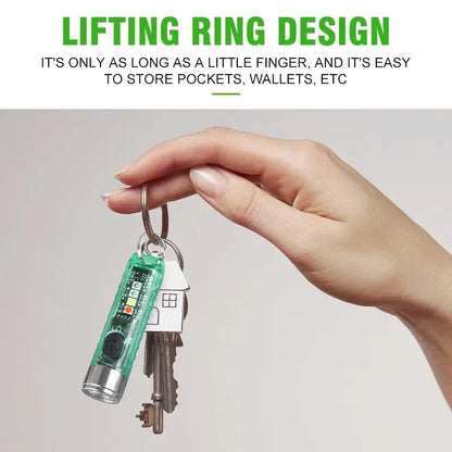 مصباح يدوي صغير متعدد الوظائف بتقنية LED، مصباح محمول يُعلق على سلسلة المفاتيح، مصباح مغناطيسي، مصباح قابل لإعادة الشحن عبر منفذ USB، مصباح يعمل بالأشعة فوق البنفسجية، مصباح طوارئ للتخييم 