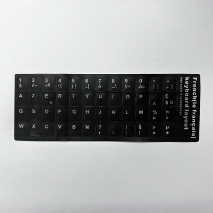 Multilingual Keyboard Stickers – Frosted PVC Language Stickers for English, Spanish, Italian, Korean, French & German Keyboards