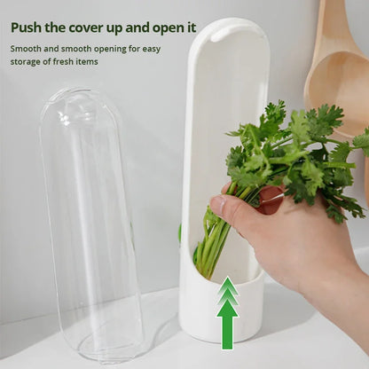 1 Pc Vegetable Preserving Bottle – Herbal Storage Container for Fresh Kitchen Supplies