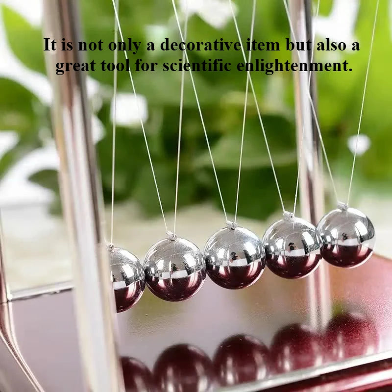 مهد نيوتن لعيد الميلاد - كرات بندول بلاستيكية لتخفيف التوتر، ديكور مكتبي وهدية إبداعية
