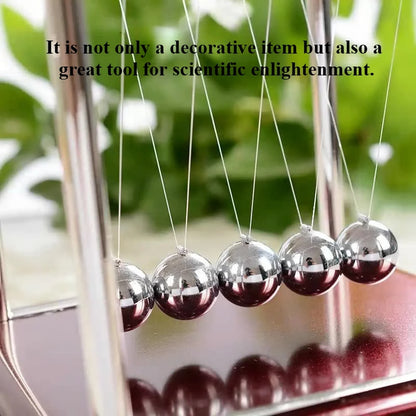 مهد نيوتن لعيد الميلاد - كرات بندول بلاستيكية لتخفيف التوتر، ديكور مكتبي وهدية إبداعية