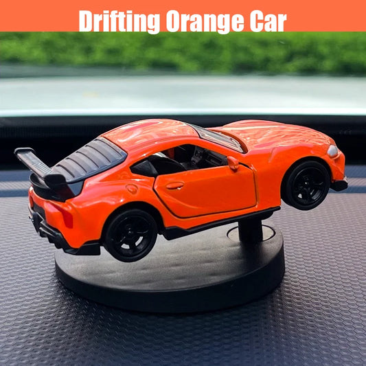 Drifting Car Dashboard Toy Model – Swinging Sports Racing Ornament for Car Interior Decoration